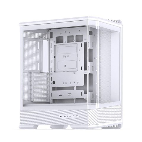 Obudowa PC Jonsbo D400, Midi Tower, ATX, Szkło Hartowane - biała