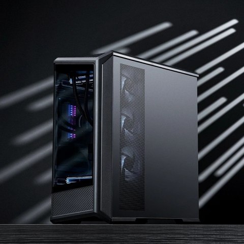 Obudowa PC Jonsbo D400, Midi Tower, ATX, Szkło Hartowane
