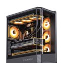 Obudowa PC Jonsbo D400, Midi Tower, ATX, Szkło Hartowane