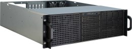 Inter-Tech 3U-30248 Stojak Czarny, Stal nierdzewna
