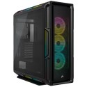 Korsarz | Inteligentna obudowa ze szkła hartowanego | iCUE 5000T RGB | Szyba boczna | Czarny | Wieża środkowa | Zasilacz w zesta