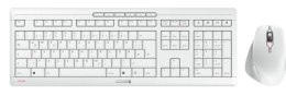 CHERRY JD-8550DE-0 klawiatura Dołączona myszka Dom/Biuro RF Wireless QWERTZ Niemiecki Biały
