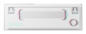 CHERRY MX 8.2 Pro TMR Wireless klawiatura Gaming USB + RF Wireless + Bluetooth QWERTZ Niemiecki Srebrny, Biały