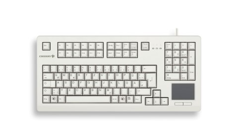Klawiatura CHERRY Advanced Performance Line TouchBoard G80-11900 - USB - Niemiecki - Jasnoszary