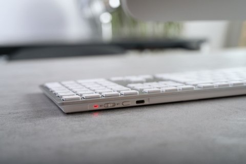 Klawiatura bezprzewodowa do Mac KW 9100 Slim Wireless Silver Germany
