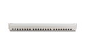 Digitus Panel krosowy (patch panel) 19'' 24x RJ45, LSA poziom, kat.6, ekranowany, 1U, szary, prowadnica kabli