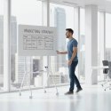 ERGO OFFICE MOBILNA TABLICA SUCHOŚCIERALNA, ORIENTACJA POZIOMA, BIAŁA, JEDNOSTRONNA, Z PÓŁKĄ, WYMIARY TABLICY 1190X790MM ER-3