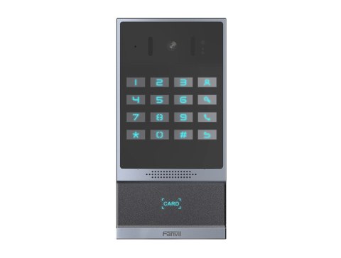 Wideodomofon Fanvil i64 z PoE, IP66, kamera HD, HD Audio, wbudowany głośnik, IC/RFID, montaż na ścianie