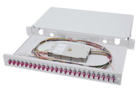 Digitus Panel światłowodowy, z wyposażeniem, LC, OM4