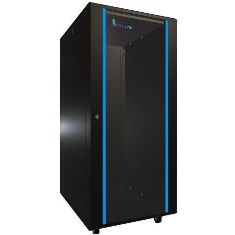 Extralink Szafa rack 27U 600x800 Czarna stojąca