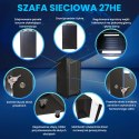 Extralink Szafa rack 27U 800x800 Czarna stojąca