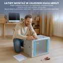 Extralink Szafa rack 4U 600x600 Szara montowana na ścianie