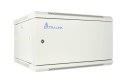 Extralink Szafa rack 6U 600x450 ASP Szara montowana na ścianie, drzwi blaszane pełne