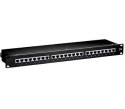 Patchpanel Equip CAT6 24 portów czarny 19" (1HE)