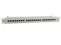Wyposaż 19-calowy panel krosowy 24xRJ45 Cat6a FTP 1U 500MHz RAL7035