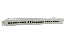 Wyposaż 19-calowy panel krosowy 24xRJ45 Cat6a FTP 1U 500MHz RAL7035
