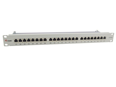 Wyposaż 19-calowy panel krosowy 24xRJ45 Cat6a FTP 1U 500MHz RAL7035