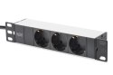 Zestaw sieciowy 10 cali: szafa wisząca 9U, półka, listwa zasilająca, 8-port switch, panel kat.6, czarny