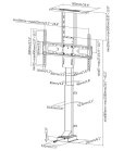 Mocowanie do telewizora LCD (zmotoryzowane) - Plastik, Aluminium, Stal - Rozmiar ekranu: 94-165.1 cm (37"-65")