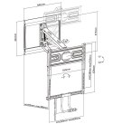 Uchwyt ścienny do telewizora 43"-50"/35kg 1TFT 4Gelenke pull-down schwarz