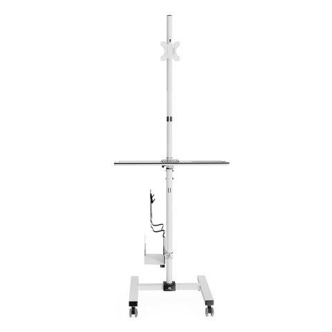 Wózek Maclean MC-793 max 17"-32", max 20kg, - mobilne stanowisko komputerowe na kółkach