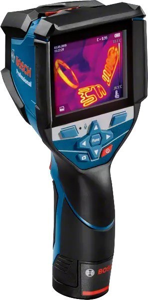 Bosch GTC 600 C Noise equivalent temperature difference (NETD) IR Czarny, Niebieski 256 x 192 px Wbudowany wyświetlacz LCD