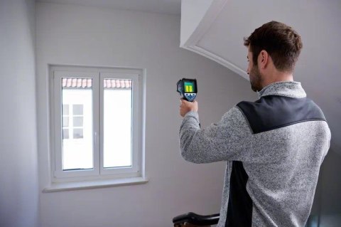 Bosch GTC 600 C Noise equivalent temperature difference (NETD) IR Czarny, Niebieski 256 x 192 px Wbudowany wyświetlacz LCD