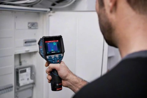 Bosch GTC 600 C Noise equivalent temperature difference (NETD) IR Czarny, Niebieski 256 x 192 px Wbudowany wyświetlacz LCD