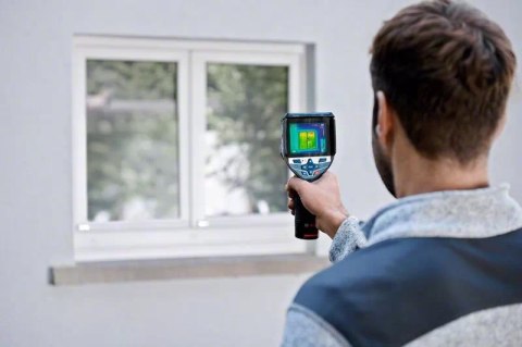 Bosch GTC 600 C Noise equivalent temperature difference (NETD) IR Czarny, Niebieski 256 x 192 px Wbudowany wyświetlacz LCD