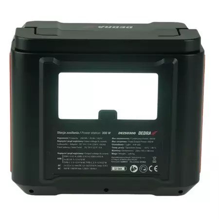 Stacja zasilania DEDRA DEZS0300 300/500W 296Wh/20Ah/14,8V