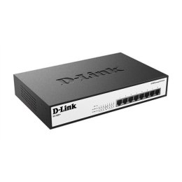 D-Link Switch DES-1008P+ Unmanaged, Desktop, 10/100 Mbps (RJ-45) ports quantity 8, PoE ports quantity 8, Power supply type Singl