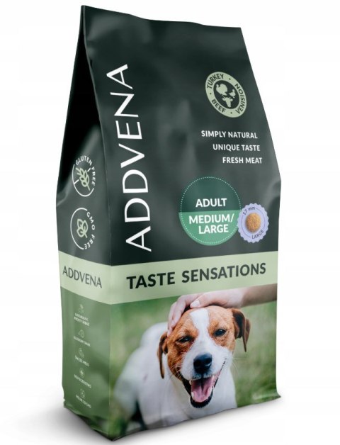 ADDVENA TASTE SENSATIONS dla dorosłych psów średnich i dużych ras 10kg