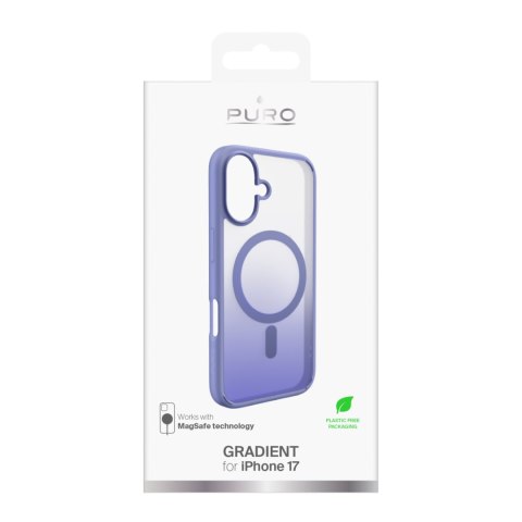 Etui case pokrowiec na iPhone 17 TPU Gradient MagSafe - fioletowe
