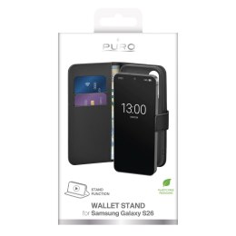 Etui futerał na Samsung Galaxy S26 z portfelem Eco-Leather Case - czarny