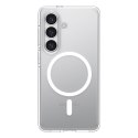 Etui pokrowiec na Samsung Galaxy S26 Ultra Hybrid Mag MagSafe - przezroczysto-białe