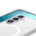 Etui pokrowiec na Samsung Galaxy S26 Ultra Hybrid Mag MagSafe - przezroczysto-białe