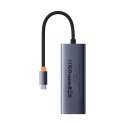 HUB Rozdzielacz 5w1 USB-C do HDMI USB-A USB-C PD 4K - szary