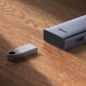 HUB Rozdzielacz 5w1 USB-C do HDMI USB-A USB-C PD 4K - szary