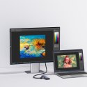 HUB Rozdzielacz 5w1 USB-C do HDMI USB-A USB-C PD 4K - szary