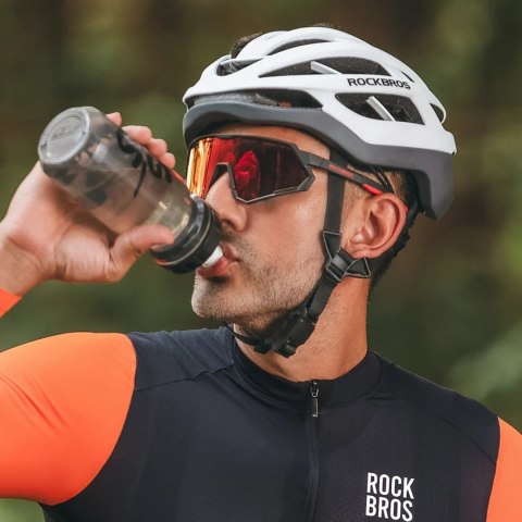 Kask ochronny rowerowy HC-58WG-L 58-61 cm - biało-szary