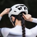 Kask rowerowy LK-15 z włókna węglowego 58-62 cm - jasnoszary