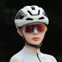 Kask rowerowy LK-15 z włókna węglowego 58-62 cm - jasnoszary