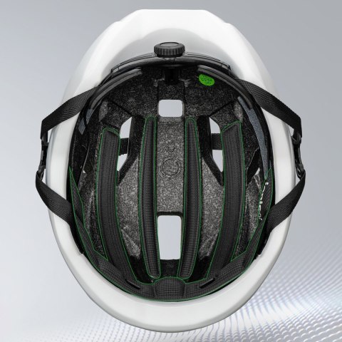 Kask rowerowy LK-15 z włókna węglowego 58-62 cm - jasnoszary