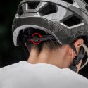 Kask rowerowy młodzieżowy LK-67 z odpinanym daszkiem 54-58 cm - szary
