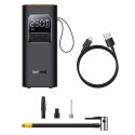 Kompresor akumulatorowy pompka do kół z wyświetlaczem 50W 4000mAh - czarny