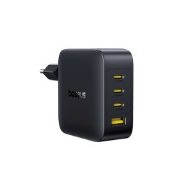 Ładowarka sieciowa 3x USB-C USB-A GaN 140W - czarna