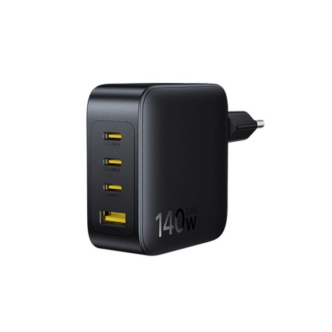 Ładowarka sieciowa 3x USB-C USB-A GaN 140W - czarna