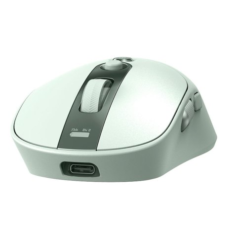 Mysz bezprzewodowa z akumulatorem wskaźnikiem baterii 4000DPI 800mAh 2.4GHz BT - zielona