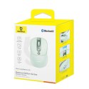 Mysz bezprzewodowa z akumulatorem wskaźnikiem baterii 4000DPI 800mAh 2.4GHz BT - zielona
