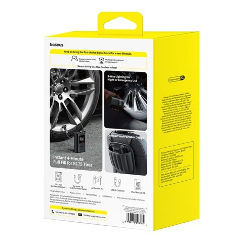 Pompka bezprzewodowa kompresor 150 PSI 7500 mAh - ciemnoszara